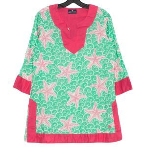 Simply Southern Tunic Top Beachy Coastal Grandma Preppy Resort Nautical Large
